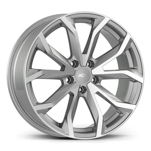 7.0X16" PCD 5X120 AGT Wheels 16034 ET35 65.10 mm Silver Diamond