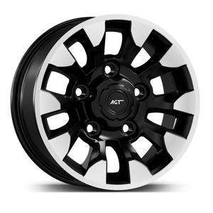 7.0X16" PCD 5X165 FD Wheels 669 ET20 BLACK DIAMOND 113.2 mm