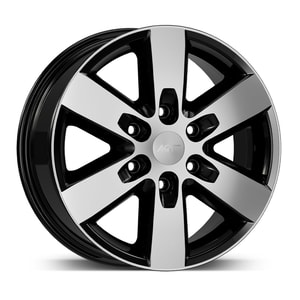 7.0X16" PCD 6X130 AGT Wheels 617  ET45 84.1 mm Black Diamond