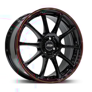 7.0X17" PCD 4X100 Baochi BCH-7107 ET40 Black Machined 73.1 mm