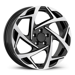 7.0X17" PCD 5X105 AGT Wheels 17290 ET40 56.60 mm Gloss Black Diamond