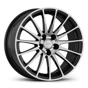7.0X17" PCD 5X108 AGT Wheels 02043 67.10 mm Black Diamond