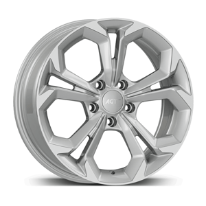7.0X17" PCD 5X108 AGT Wheels 17262 RS-02 ET35 67.1 mm Silver Diamond