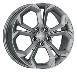 7.0X17" PCD 5X112 AGT Wheels 17262 RS-02 ET38 67.1 mm Hyper Black