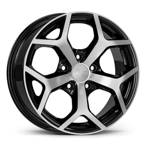 7.0X17" PCD 5X114.3 AGT Wheels 01952 67.10 mm Black Diamond