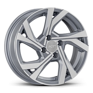 7.0X17" PCD 5X114 AGT Wheels 17156 ET45 67.10 mm Matt Gun Metal Diamond
