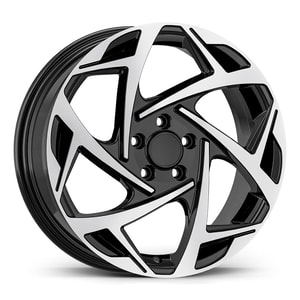 7.0X17" PCD 5X120 AGT Wheels 17290 ET45 65.10 mm Gloss Black Diamond