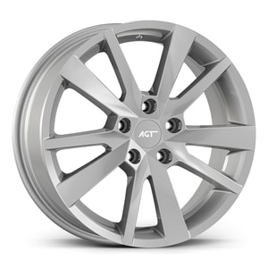 7.0X17" PCD5X114 AGT Wheels 17133 ET48 Full Silver 67.1 mm