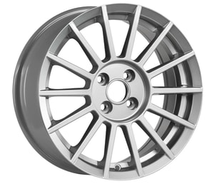 7.5X17" PCD 4X100 EMR Wheels S1018-01 ET35 67.10 mm Silver Gloss