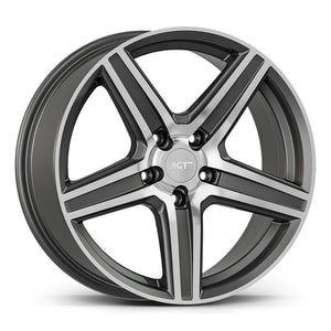 7.5X17" PCD 5X112 AGT Wheels 738  ET35 72.7 mm Titanium Diamond
