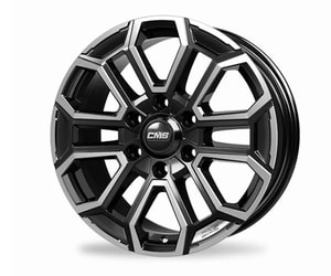 7.5X17" PCD 6X114.3 CMS 1525 ET45 66.10 mm Diamond Black Gloss