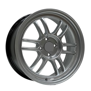 7X16" PCD 4X100 BK JA BK-808 ET35 Hyper Silver 73.1 mm