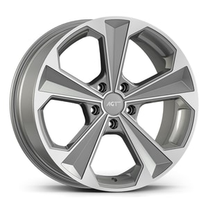 8.0X18" PCD 5X108 AGT Wheels 18062 ET38 72.60 mm Silver Diamond
