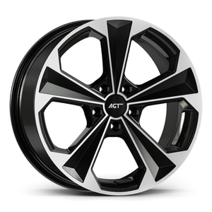 8.0X18" PCD 5x112 AGT Wheels 18062 ET38 72.60 mm Gloss Black Diamond