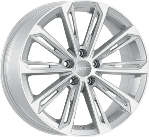 8.0X18" PCD 5X112 AGT Wheels 18264 Verona ET40 57.1 mm Silver Diamond