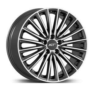 8.0X18" PCD 5X112 AGT Wheels 18269-1 ET42 66.60 mm Titan Diamond