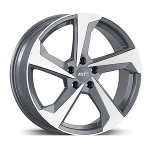 8.0X18" PCD 5X112 FD Wheels 19120 MATT GUN METAL DIAMOND ET30 66.6 mm