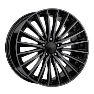 8.0X18" PCD 5X112 Kormetal DY988 BLACK DIAMOND ET40 66.6 mm