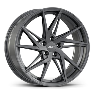 8.0X18" PCD 5X114 AGT Wheels 18259 Fer-R02 ET35 Hyper Black 72.60 mm