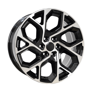 8.0X18" PCD6X120 AGT Wheels 18245 ET45 Silver Black Diamond 74.58 mm