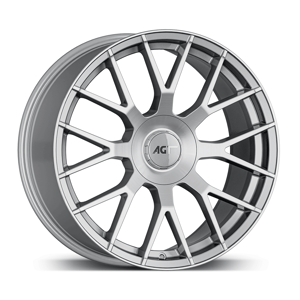 8.0X19" PCD 5X112 AGT Wheels 19162-1 ET30 Silver Diamond 66.60 mm