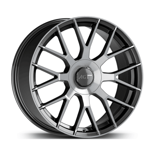 8.0X19" PCD 5X112 AGT Wheels 19162-1 Robust ET30 Titanium Diamond 66.60 mm