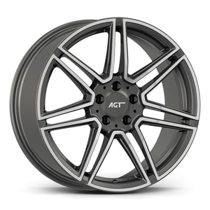 8.0X19" PCD 5X112 AGT Wheels 19266-1 ET35 66.60 mm Titan Diamond