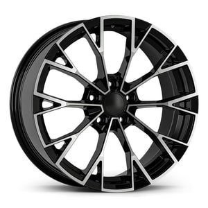 8.0X19" PCD 5X112 AGT Wheels 19283 ET50 57.10 mm Gloss Black Diamond