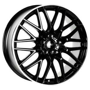 8.0X19" PCD 5X120 CMS 1064 ET52 65.10 mm Diamond Rim Black Gloss