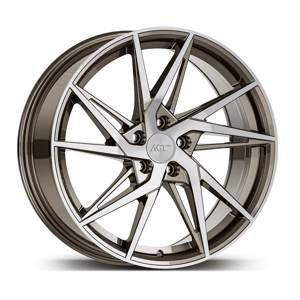 8.5X18" PCD 5X114 AGT Wheels 18259 Fer-R02 ET35 Bronze Diamond 72.60 mm