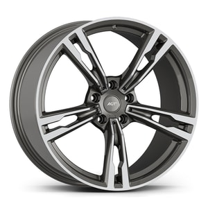 8.5X19" PCD 5X112 AGT Wheels 19265-1 66.60 mm Matt Titan Diamond