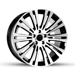 8.5X19" PCD 5X112 AGT Wheels 973 Lord ET35 66.6 mm Black Diamond