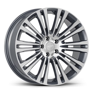 8.5X19" PCD 5X120 AGT Wheels 19073 ET13 Gun Metal Diamond 72.60 mm