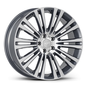 8.5X19" PCD 5X120 AGT Wheels 19073 ET35 Gun Metal Diamond 72.60 mm
