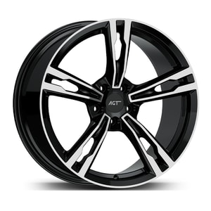 8.5X19" PCD 5X120 AGT Wheels 19265-1 ET33 72.60 mm Gloss Black Diamond