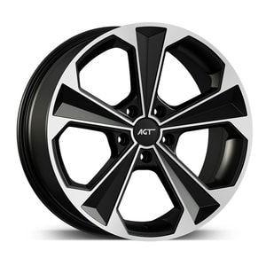 8.5X19" PCD5X112 AGT Wheels 19062 ET38 Matt Black Diamond 72.6 mm