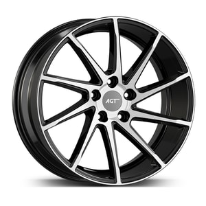 8.5X19" PCD5X112 AGT Wheels 921 ET35 Black Diamond 66.6 mm