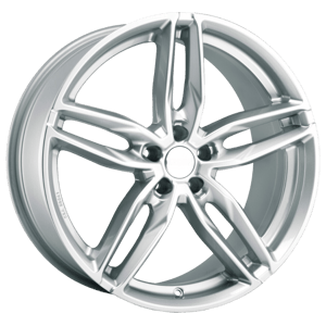 8.5X19" PCD5X120 AGT Wheels 907 ET72.6 White Silver 72.6 mm
