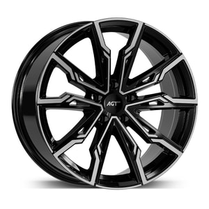 8.5X20" PCD5X108 AGT Wheels 154 ET45 Black Diamond 72.6 mm