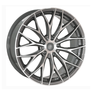 8.5X20" PCD5X114 AGT Wheels 20101 ET66.1 Matt Gun Metal Diamond 66.1 mm
