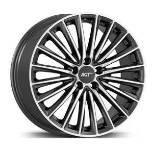 9.0X19" PCD 5X112 AGT Wheels 19269-2 ET55 66.60 mm Titan Diamond