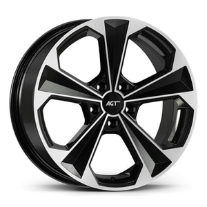 9.0X20" PCD 5X112 AGT Wheels 20062 Bavyera ET38 Black Diamond 72.60 mm