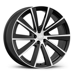 9.0X21" PCD 5X108 AGT Wheels 21251 Merlin ET40 63.40 mm Black Diamond