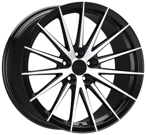 9.5X19" PCD 5X112 Arceo Wheels ARC-S1012-16 ET37 Black Diamond Lisbon 73.1 mm