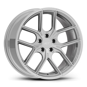 9.5X19" PCD 5X120 AGT Wheels 19258-2 ET35 72.60 mm Silver Diamond