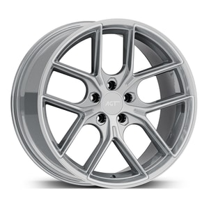 9.5X19" PCD 5X120 AGT Wheels 19258-2 Fer-R01 ET35 72.60 mm Hyper Black Diamond