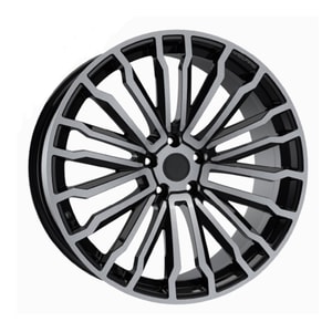 9.5X22" PCD 5X108 AGT Wheels 22085  ET33 63.4 mm Santorini Black Diamond