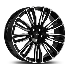 9.5X22" PCD 5X120 AGT Wheels 22188  ET48 72.60 mm Black Diamond