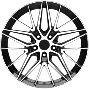 9.5X19" Arceo Wheels ARC 19193 Black Diamond PCD 5x112 ET40