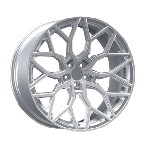 9.5X19" EMR Wheels EMR A319 Silver Diamond PCD 5x112 ET40